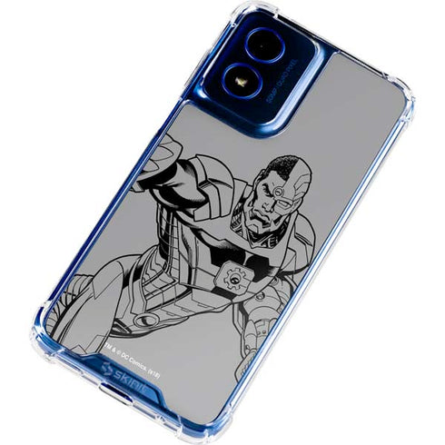 DC Comics Cyborg Comic Pop Moto G 5G (2024) Clear Case